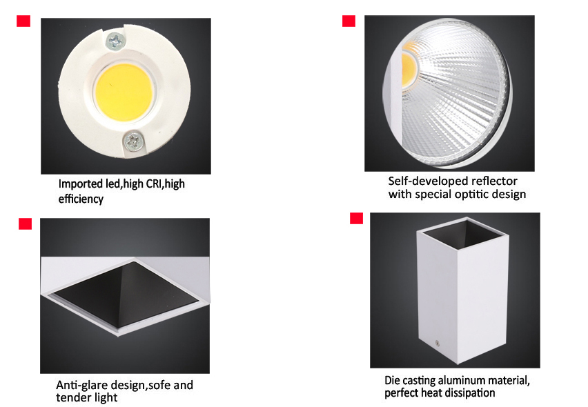 SMDL115-15 15W Surface mounted Downlights