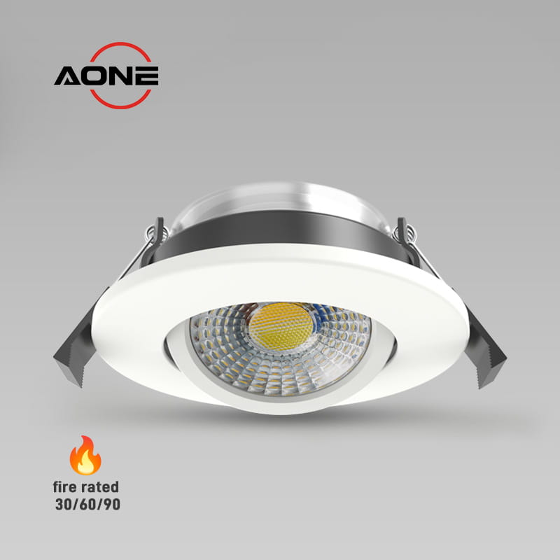 IP65 Tiltable Fire-Rated LED Downlight 3 Selectable Wattage 4W/6W/8W and 4CCT DL98Bpro