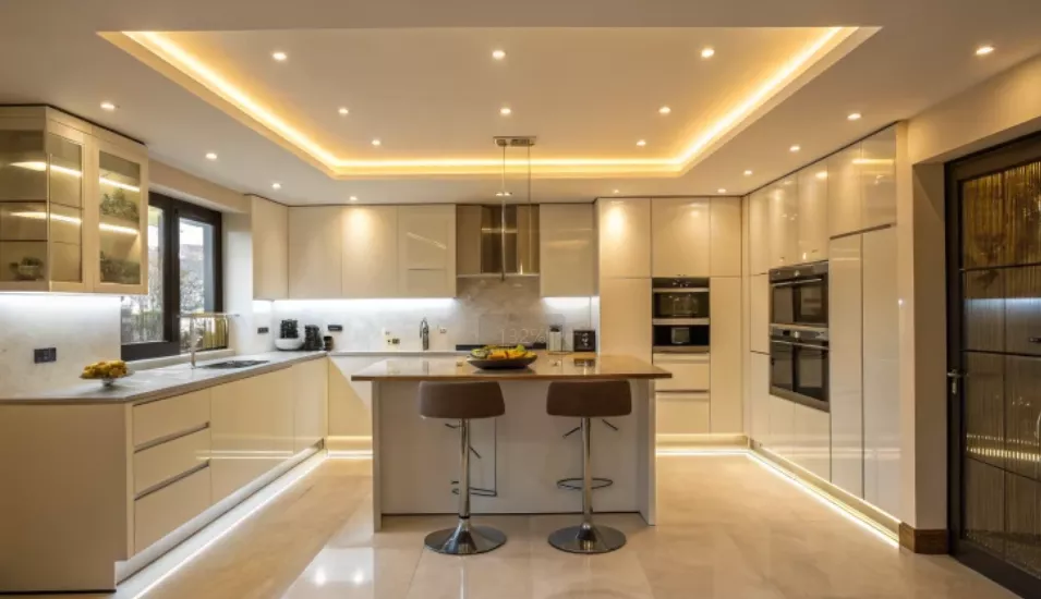 downlight spotlight used in kitchen