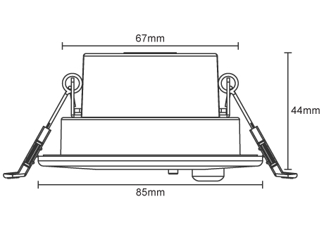 downlight size