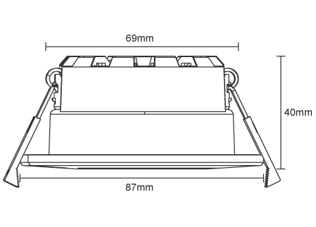 downlight size
