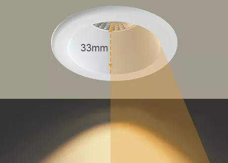 Anti Glare Low UGR Dimmable LED Downlights LED Lighting Recessed spotlight
