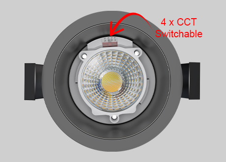 4CCT fire Rated LED Downlights 2700K 3000K 4000K 5700K LED Spotlight