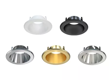 anti glare Interchangeable bezel downlights fire Rated LED Downlight bezel 