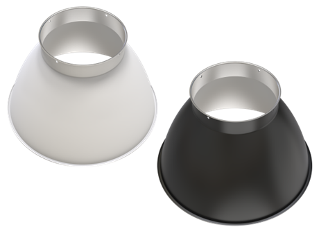 high low bay reflector white black changeable