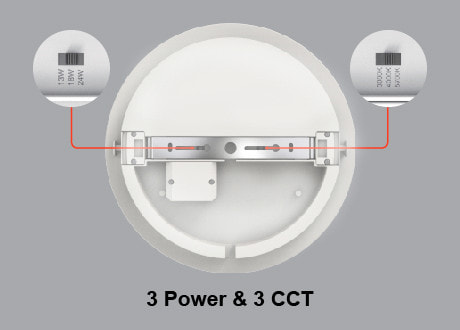 ceiling lights power and CCT changeable