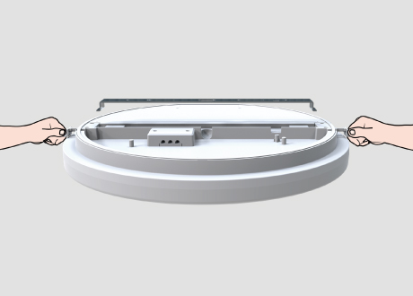 Push buckle ceiling lights