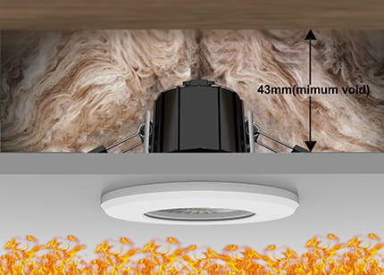 fire rated downlight/spotlight