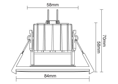 downlight/sptlight diameter