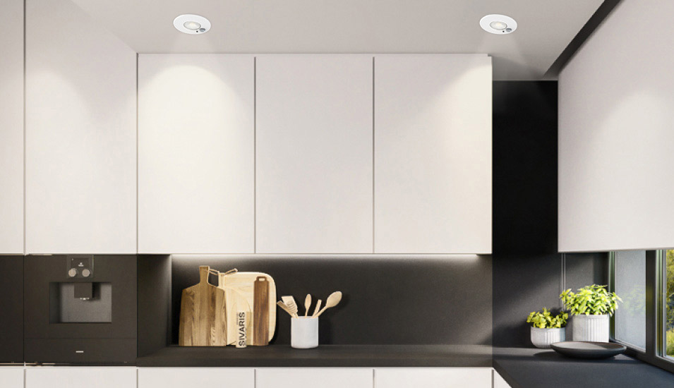 downlight in kitchen