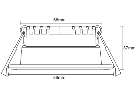 downlight size