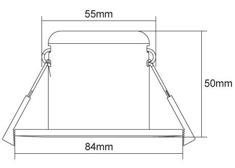 eco downlight Size