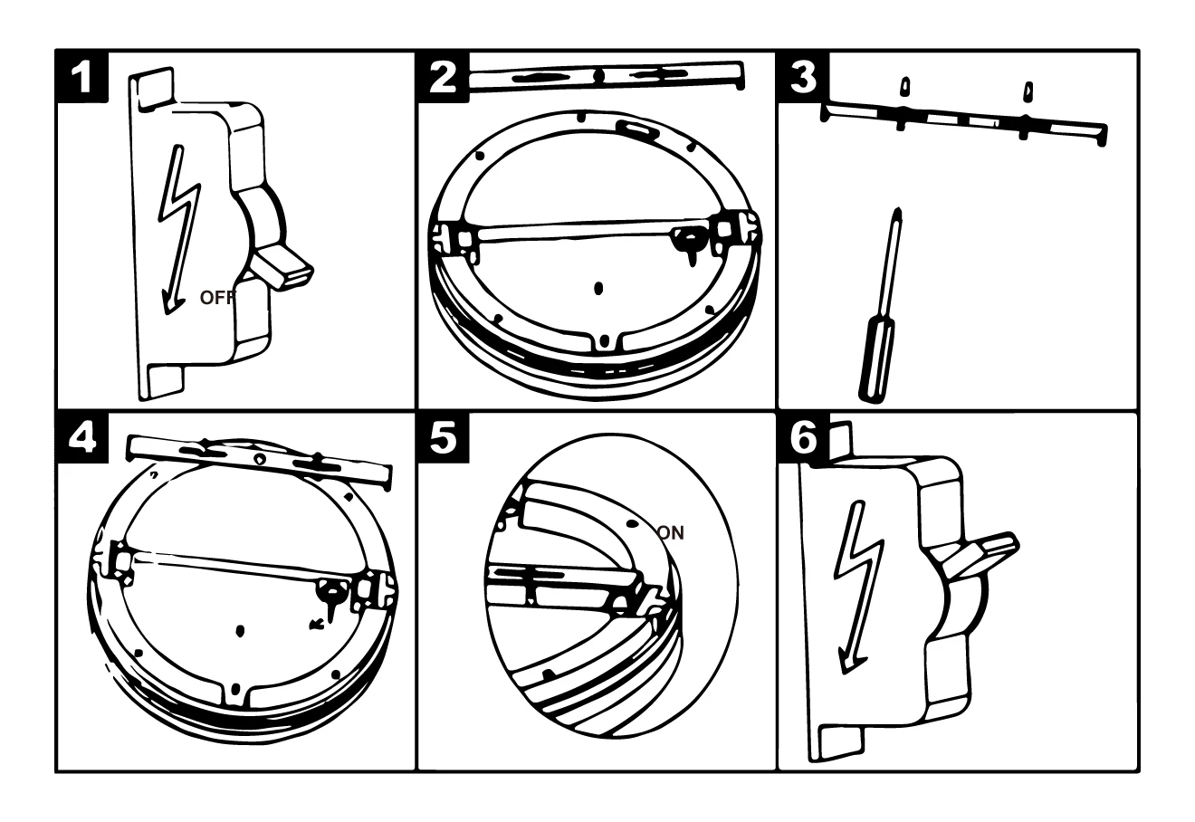 ceiling lights installation steps 