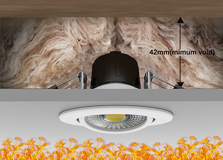 fire rated downlight/spotlight