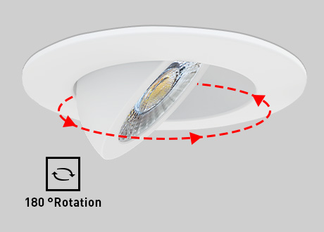 tiltable downlight/spotlight