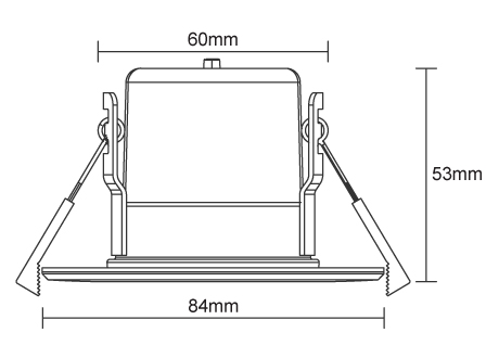 eco downlight Size