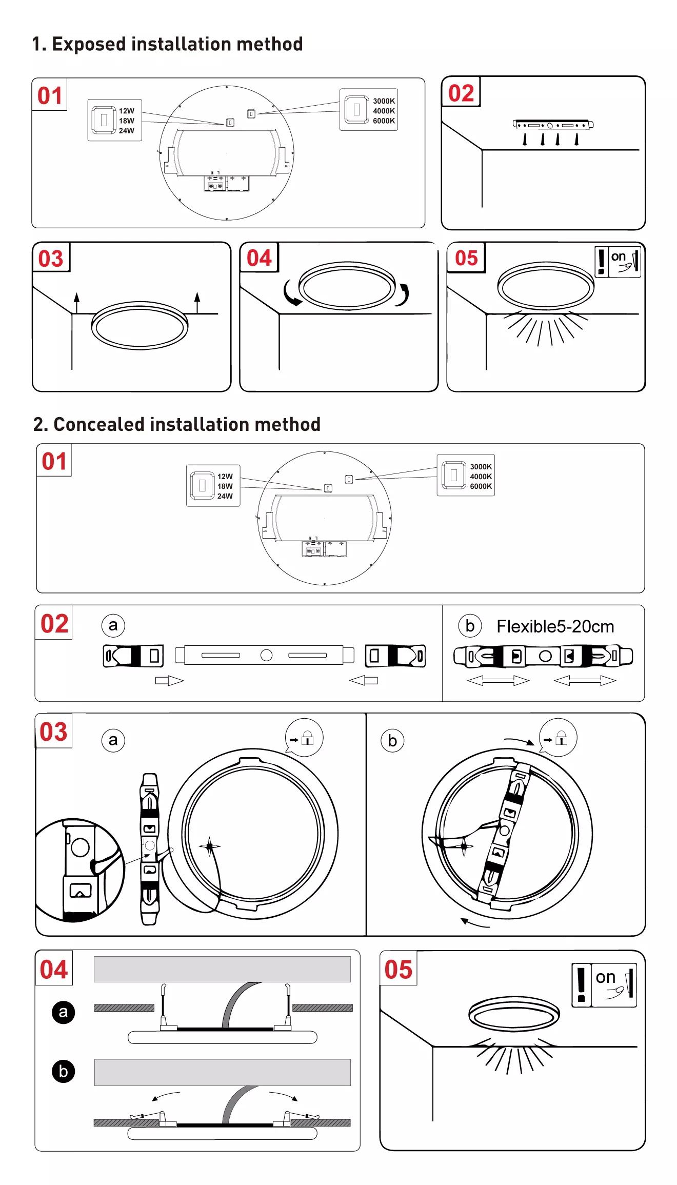 ceiling lights panel lights installation steps 