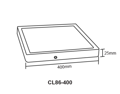 ceiling light diameter 400mm