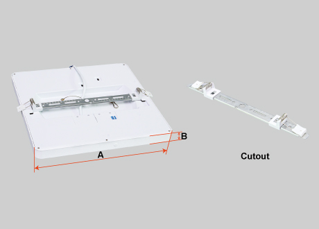 ceiling light different diameters