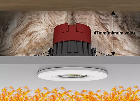 fire Rated Integrated LED Downlights LED Lighting Recessed spotlight ip65 dimmable