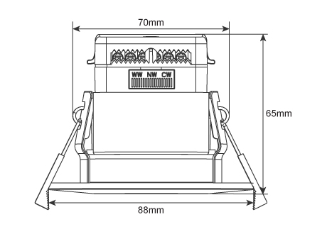 downlight size