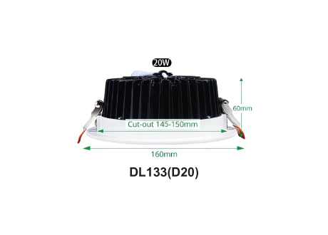 downlight 20W diameter 160mm