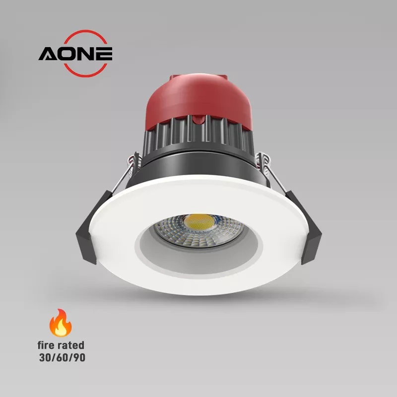 Integrated Fire Rated Recessed LED Downlights Dimmable IP65 8W 4CCT DL100D