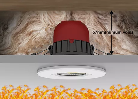 Recessed fire Rated Integrated LED Downlights LED Lighting spotlight ip65 dimmable