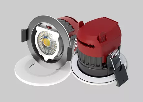 interchangable bezel fire Rated LED Downlights 4cct LED Lighting Recessed spotlight ip65 dimmable
