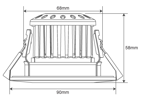 downlight size