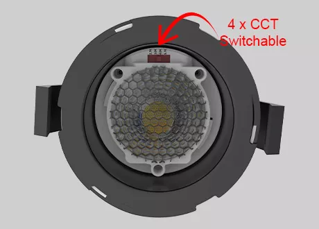 4cct 8W ugr integrated fire Rated LED Downlights LED Lighting Recessed spotlight ip65 dimmable
