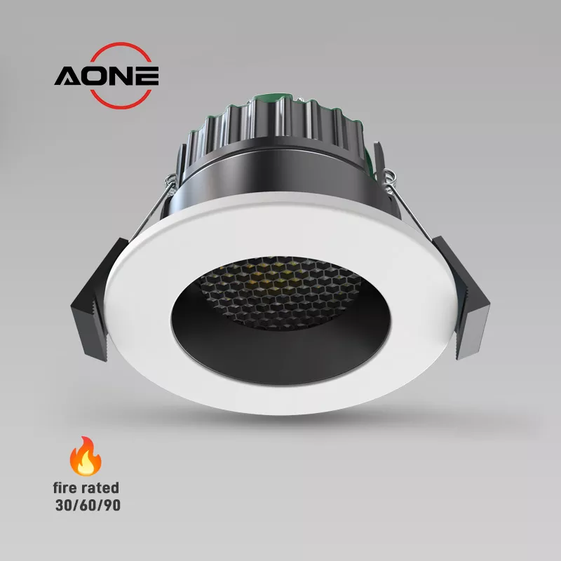 UGR＜19 IP65 Dimmable Fire-Rated LED Downlight 4CCT 8W LED Recessed Spotlight DL88UGR