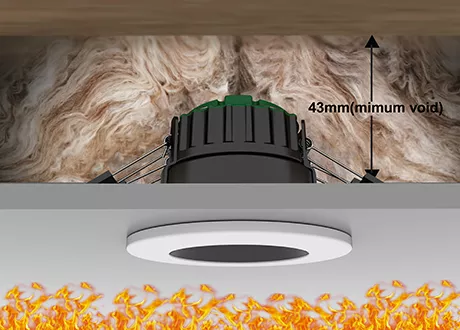 Recessed ugr fire Rated LED Downlights LED Lighting spotlight ip65 dimmable