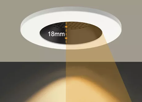 anti-glare low ugr＜19 integrated fire rated LED downlights LED Lighting 8w 4cct recessed spotlight ip65 dimmable 