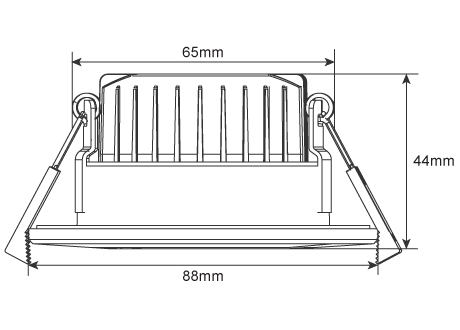 downlight spotlight size