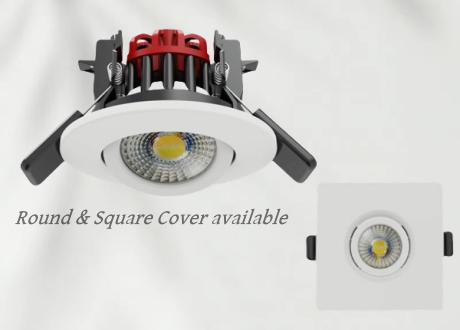 downlight spotlight round and square bezel cover
