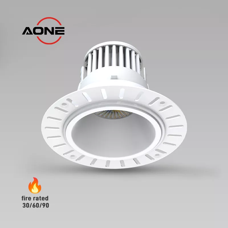Trimless Fire Rated LED Downlight IP65 Low Glare 4CCT 6W/8W/10W Dimmable LED Spotlight DL02M12