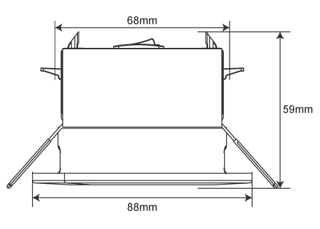 downlight diameter
