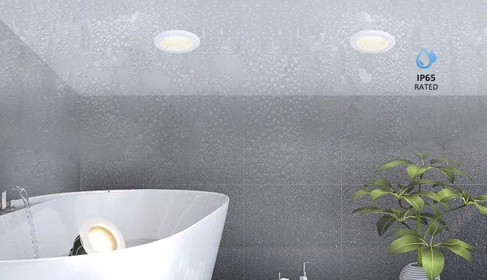 downlight spotlight used in bathroom