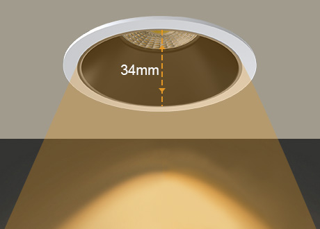Anti-glare Dimmable LED Downlight / UGR＜19