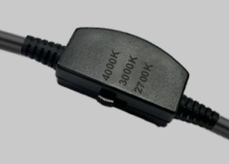 Color temperature switch setting on the wire