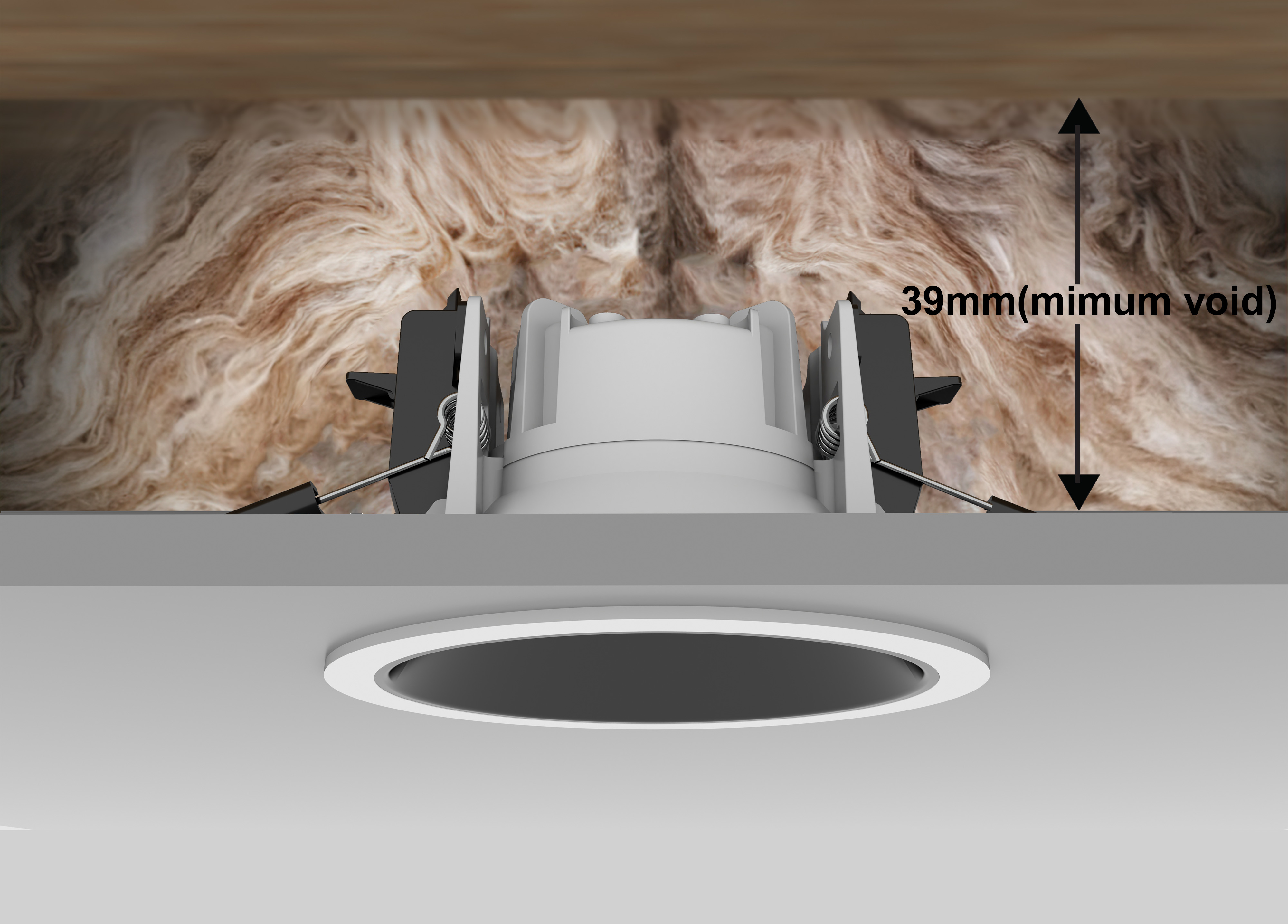 Insulation coverable , can be covered with blanket & blown insulation materials