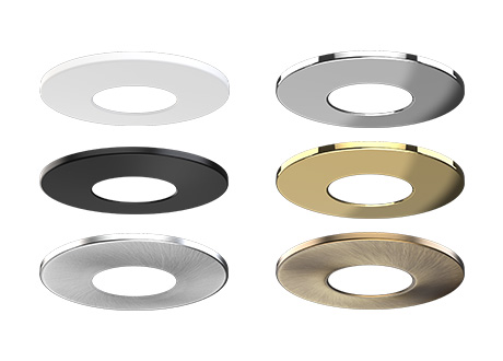 magnetic interchangeable bezel of downlight
