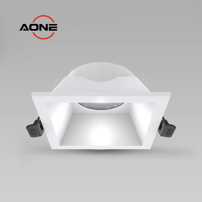 Downlight Fitting Square Compatible  GU10 Lamp or LED Module K-6018S