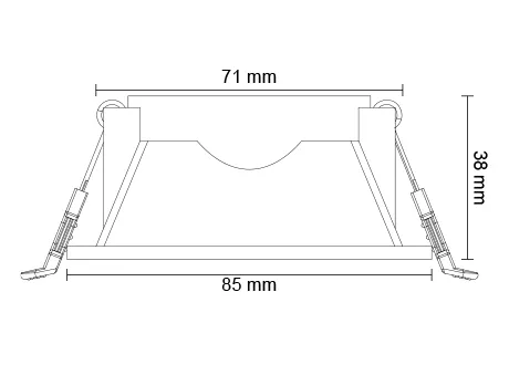 downlight fitting diameter85mm cutting 71mm