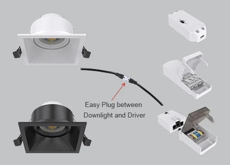 white  downlight fitting
