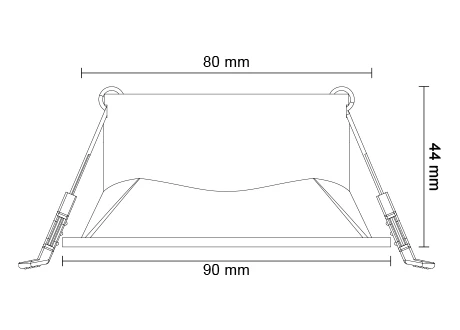 downlight fitting diameter85mm cutting 80mm