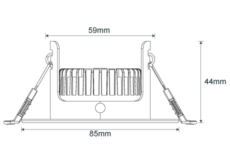 downlight fitting diameter86mm cutting65-75mm