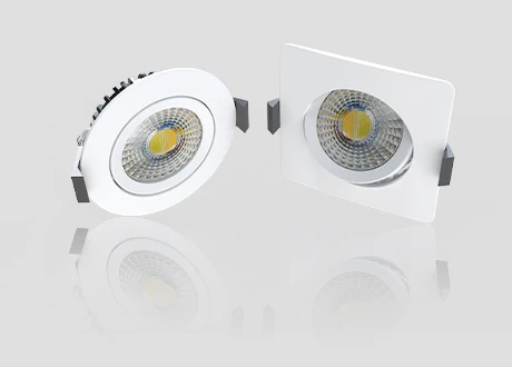 Mini spotlight round square