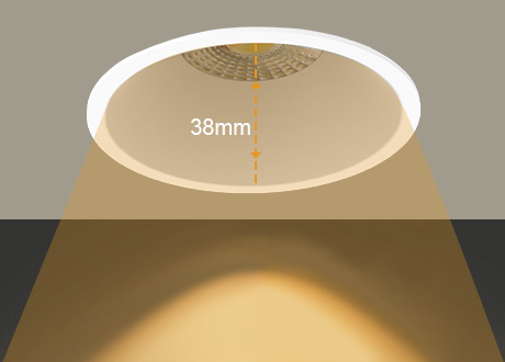 Gentle Light Output; Soothing Light Quality